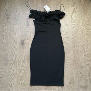 Zara *Brand New* Slim Black Dress